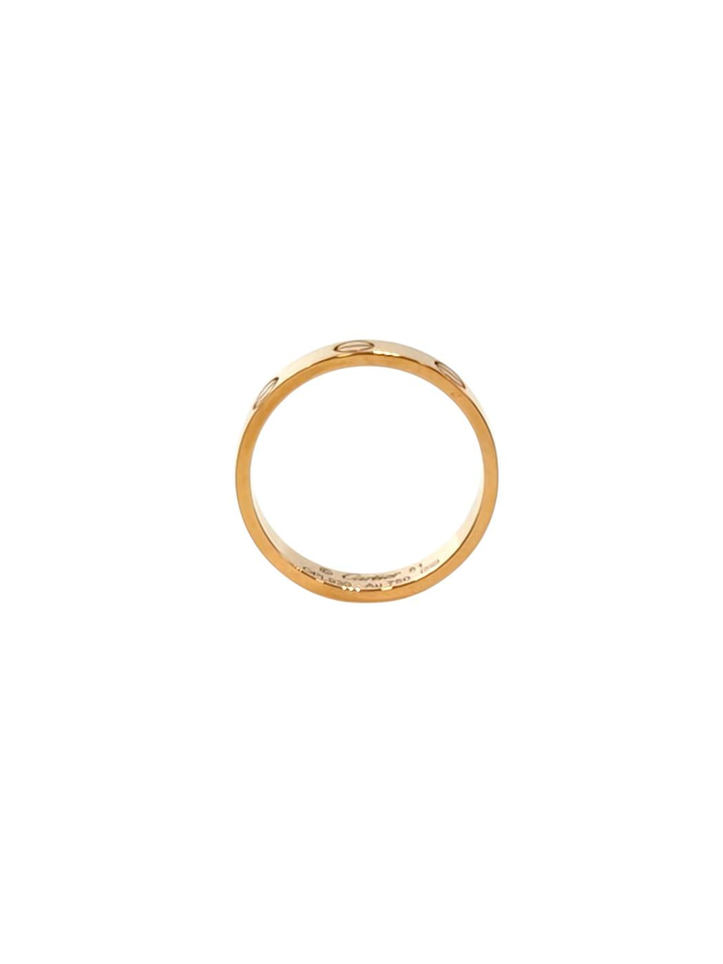 Cartier Cartier Mini Love #51 PG 18K 3.2g Ring Pink Gold Management Number: 11827