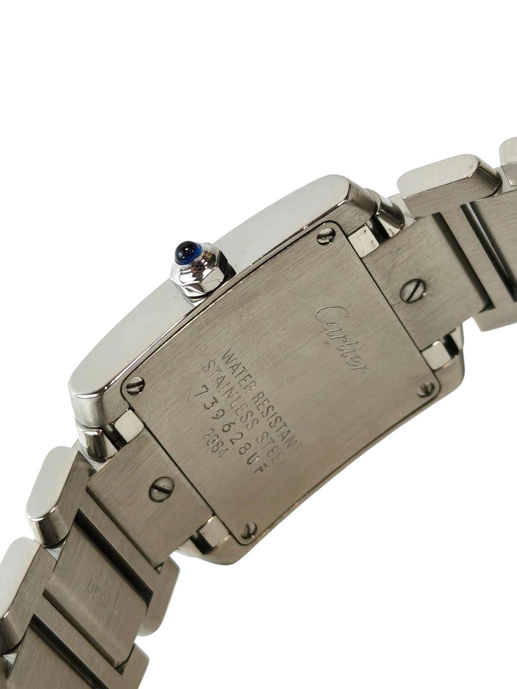 Cartier カルティエ タンクフランセーズSM W51008Q3 クォーツ腕時計 銀 管理番号：11842