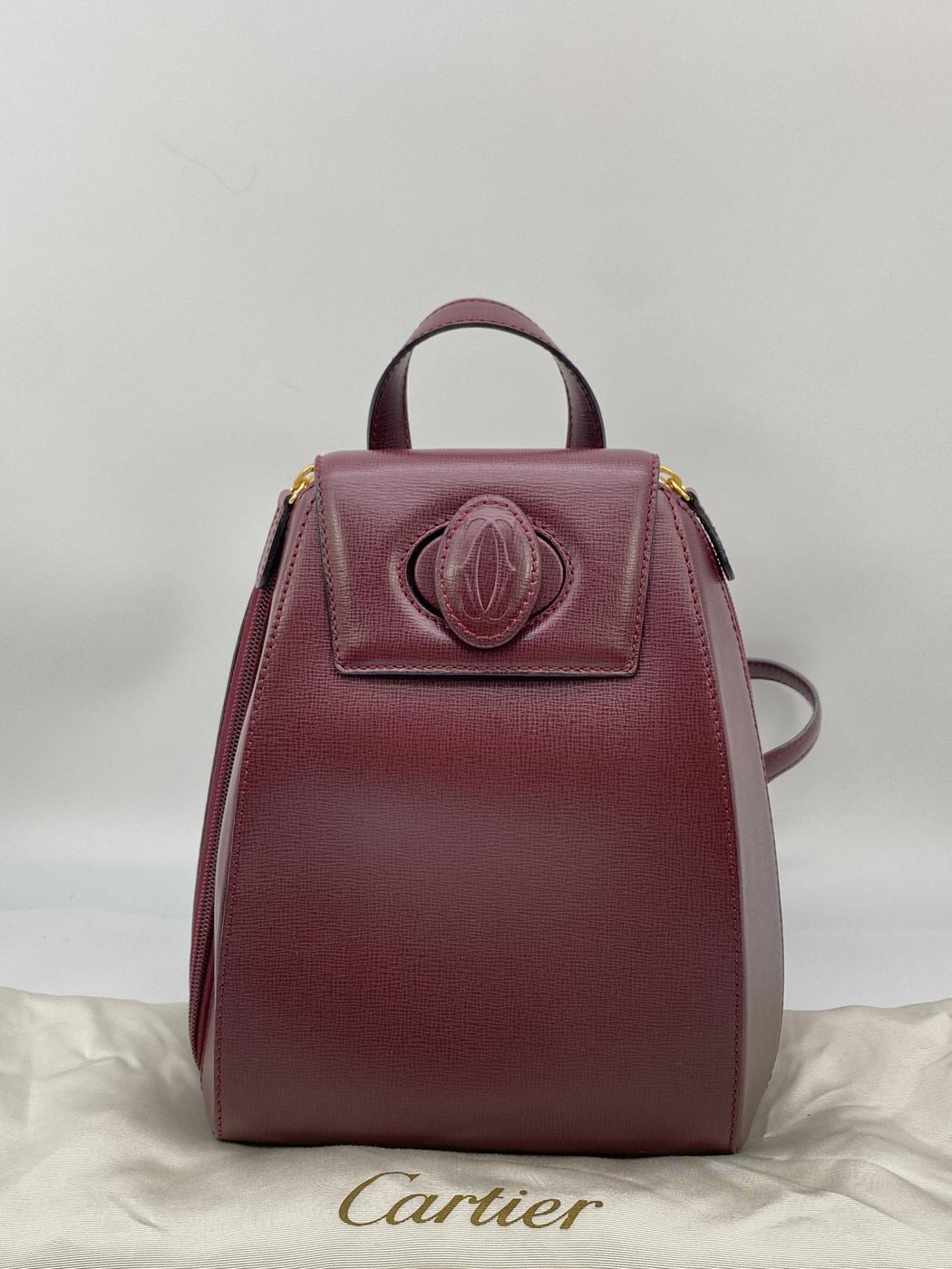 卡地亚 Must Line 双肩包，波尔多红，参考编号：8392