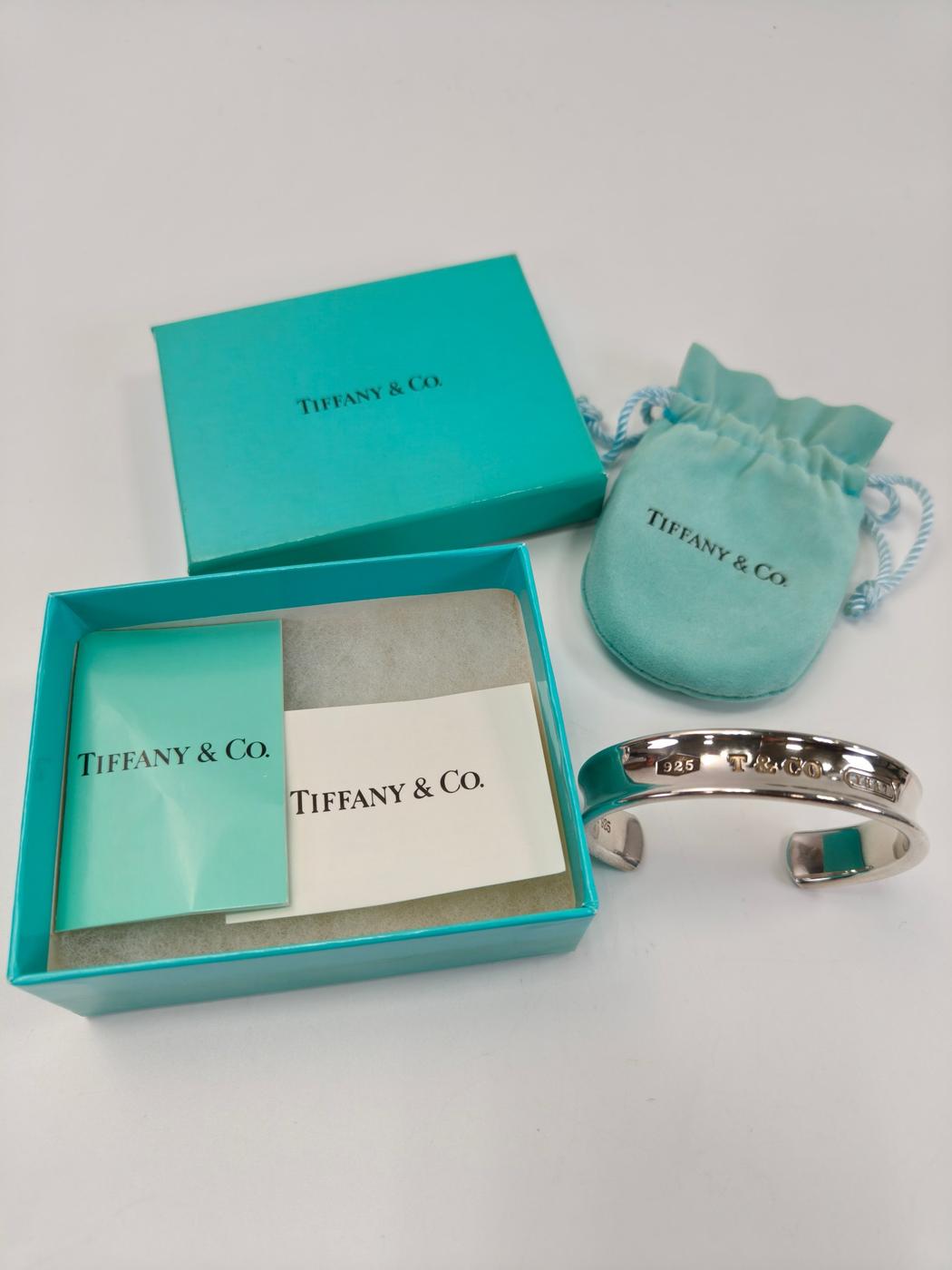 TIFFANY ティファニー 1837 ナローバングル カフブレスレット シルバー 管理番号：11177