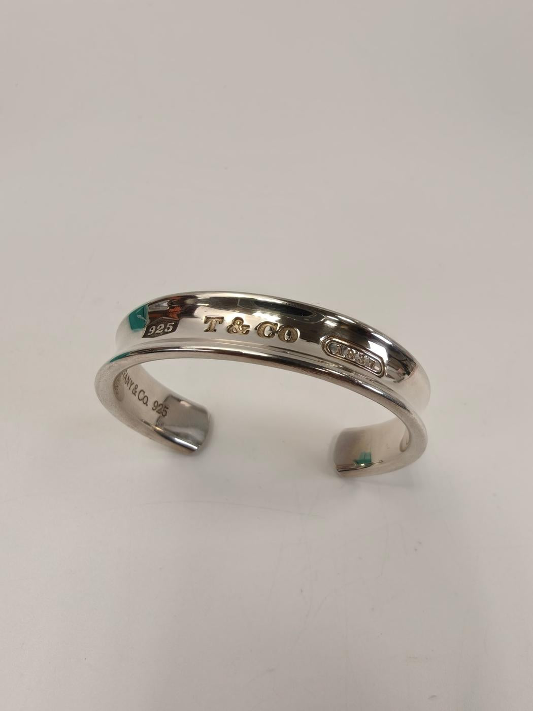 TIFFANY ティファニー 1837 ナローバングル カフブレスレット シルバー 管理番号：11177