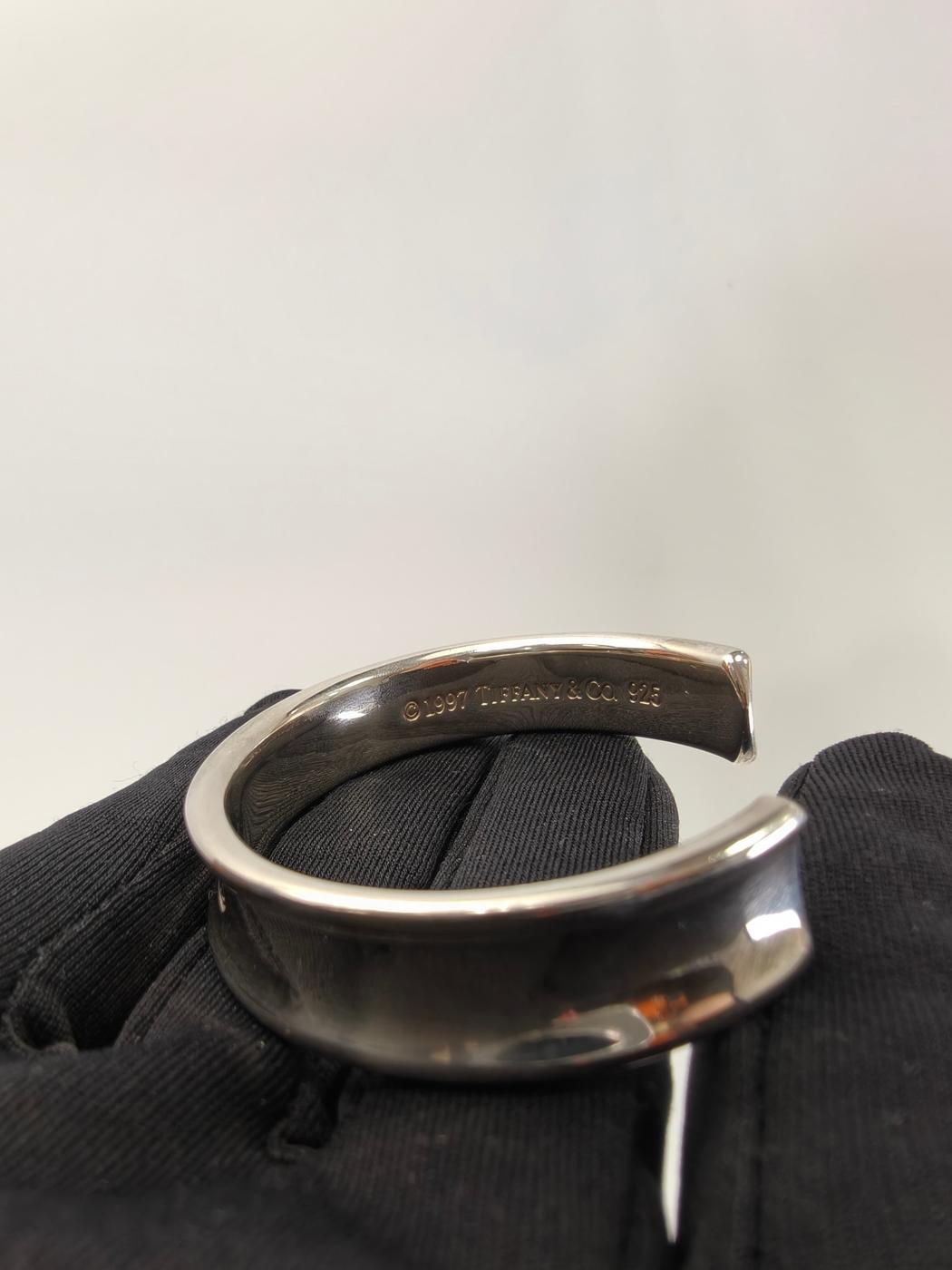 TIFFANY ティファニー 1837 ナローバングル カフブレスレット シルバー 管理番号：11177