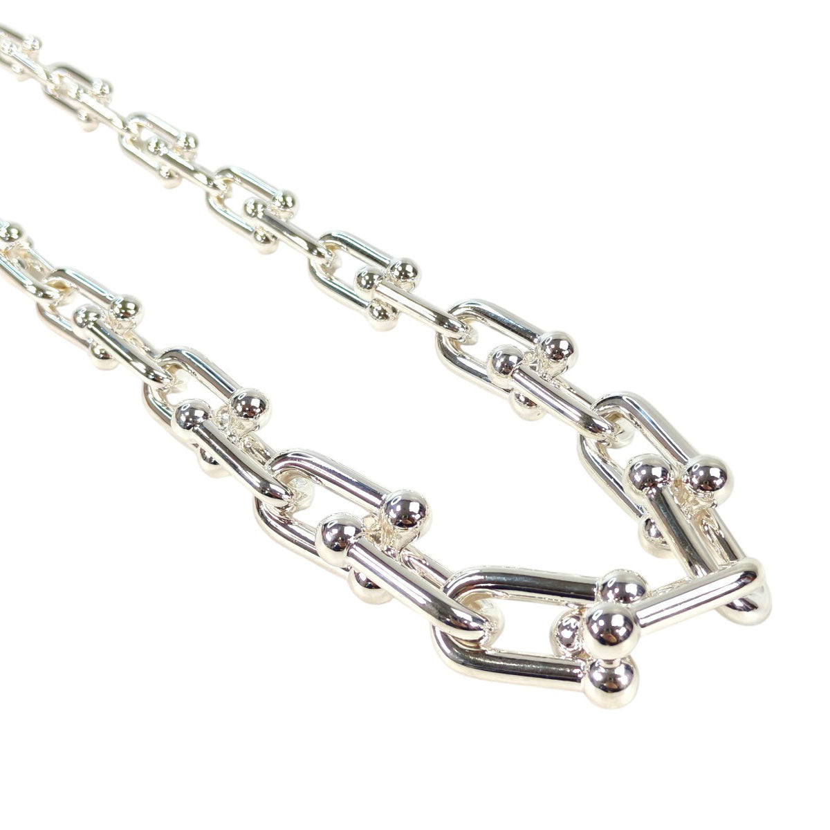 TIFFANY ティファニー ハードウェア グラジュエイテッド リンク ネックレス シルバー 管理番号：11307
