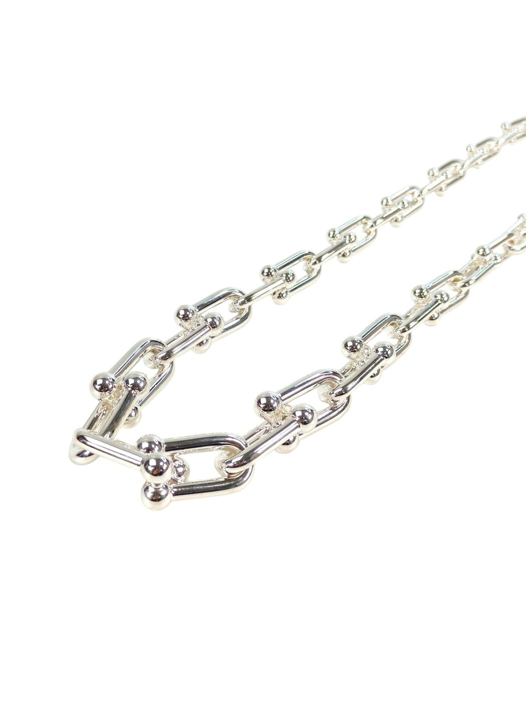 TIFFANY ティファニー ハードウェア グラジュエイテッド リンク ネックレス シルバー 管理番号：11307