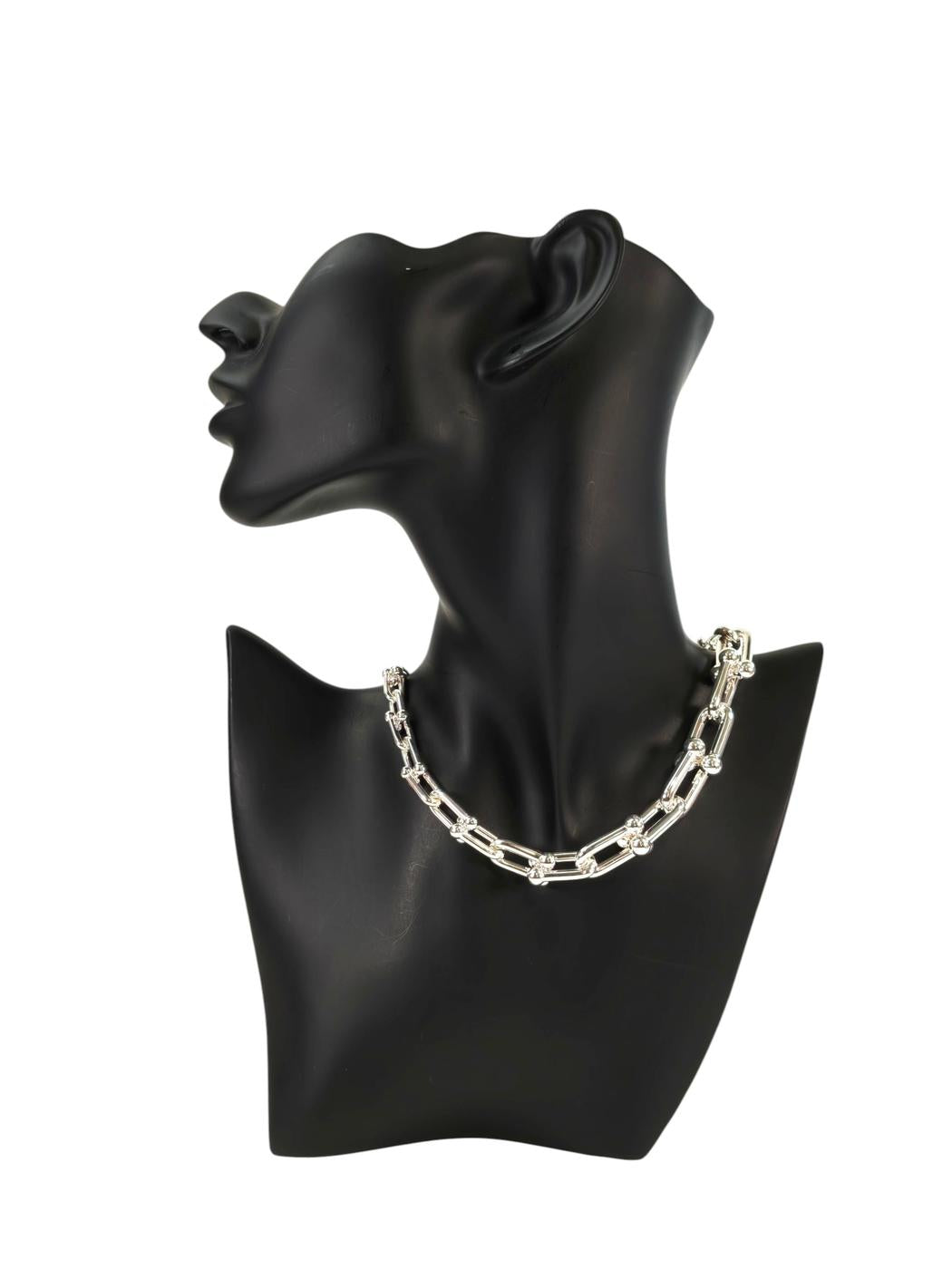 TIFFANY ティファニー ハードウェア グラジュエイテッド リンク ネックレス シルバー 管理番号：11307