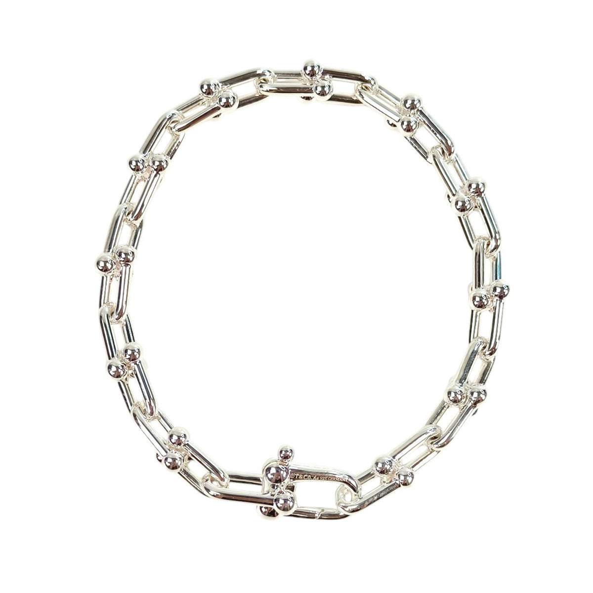 TIFFANY ティファニー ハードウェア スモールリンク ブレスレット シルバー  管理番号：11308