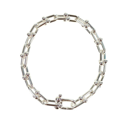 TIFFANY ティファニー ハードウェア スモールリンク ブレスレット シルバー  管理番号：11308