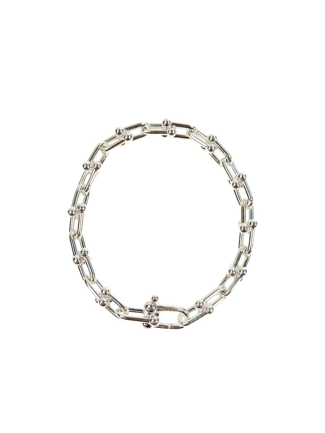 TIFFANY ティファニー ハードウェア スモールリンク ブレスレット シルバー  管理番号：11308