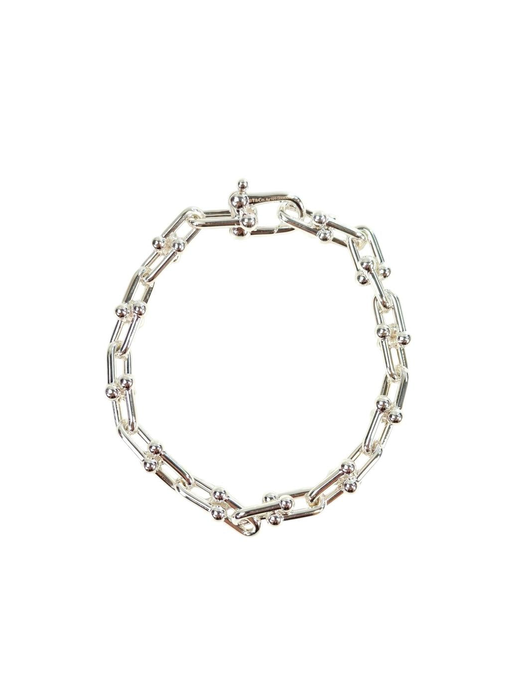 TIFFANY ティファニー ハードウェア スモールリンク ブレスレット シルバー  管理番号：11308