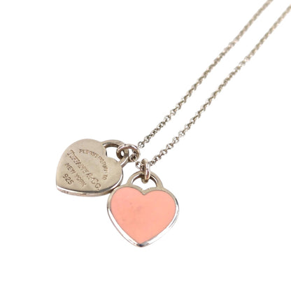 TIFFANY & CO. Return to Double Heart Necklace Pink x Silver Product number: 11337