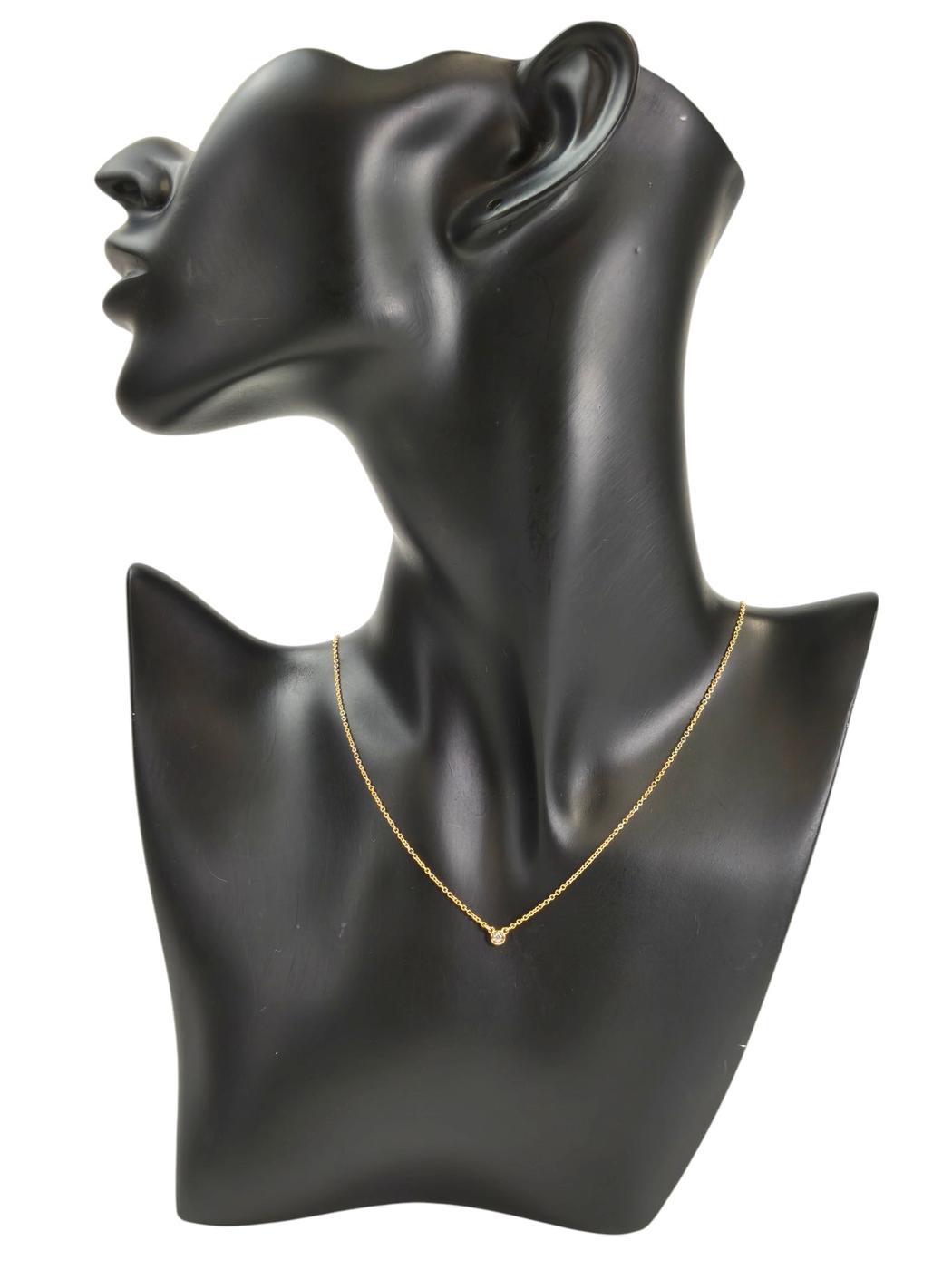 TIFFANY ティファニー ダイヤモンド バイザヤード K18 ネックレス ゴールド 管理番号：11472