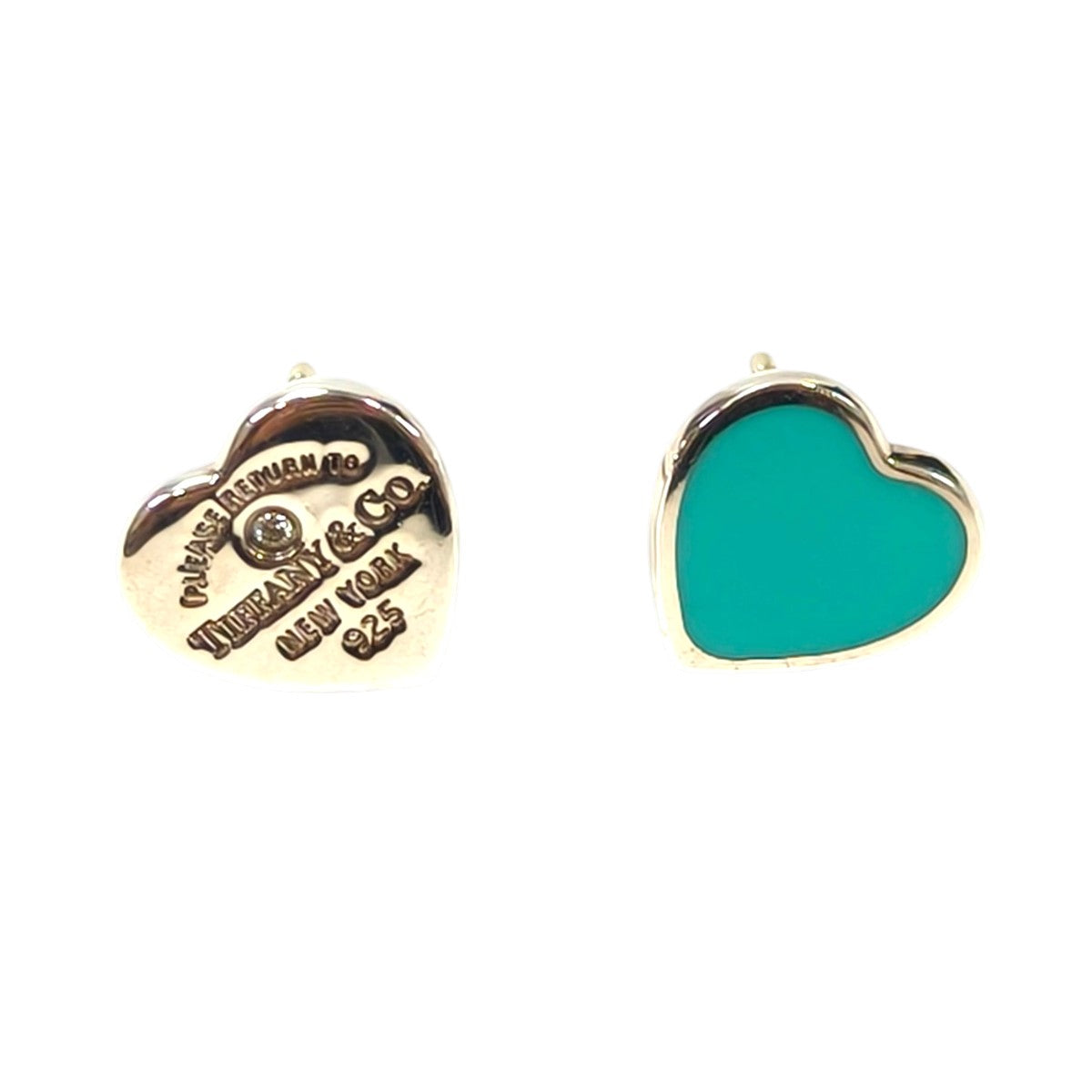 TIFFANY ティファニー リターントゥ ブルーハート ピアス シルバー 管理番号：11561
