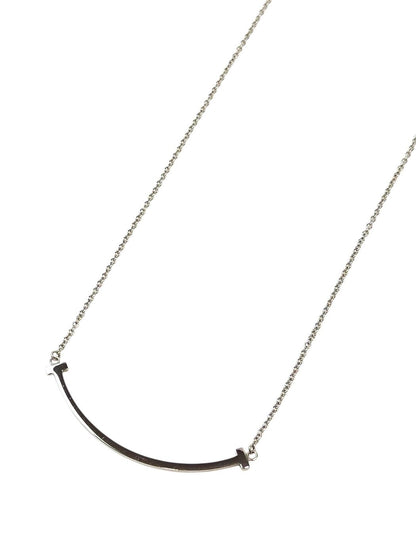 Tiffany & Co. T系列微笑项链（小号），18K白金，长度约40.6～45.7厘米，管理编号：11747