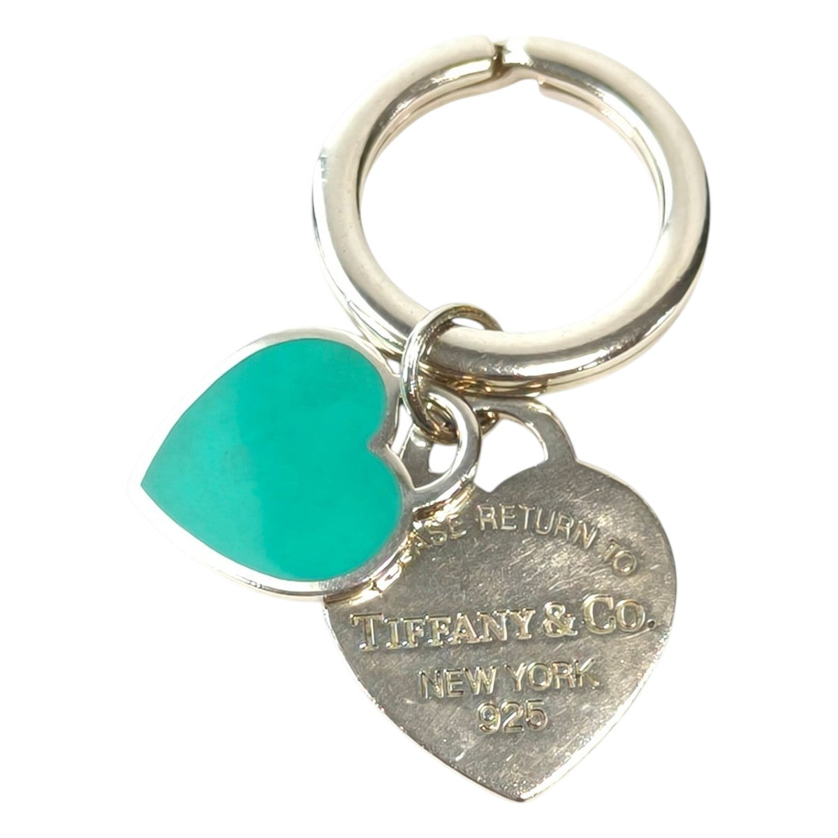 Tiffany & Co. Return to Tiffany Blue Heart Key Ring SV925 Keychain Silver Management Number: 11807