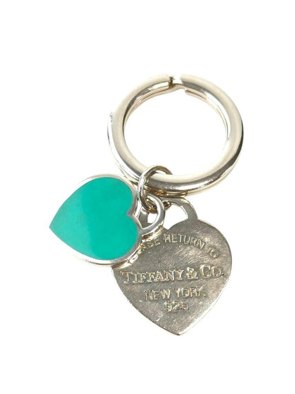 Tiffany & Co. Return to Tiffany Blue Heart Key Ring SV925 Keychain Silver Management Number: 11807