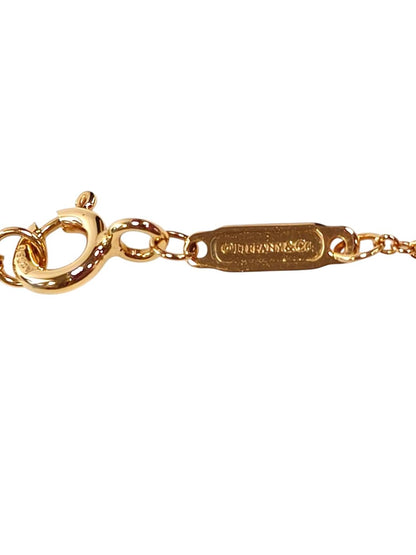 Tiffany & Co. T Smile Mini Diamond 18K PG Necklace, 2.3g, Control Number: 11828