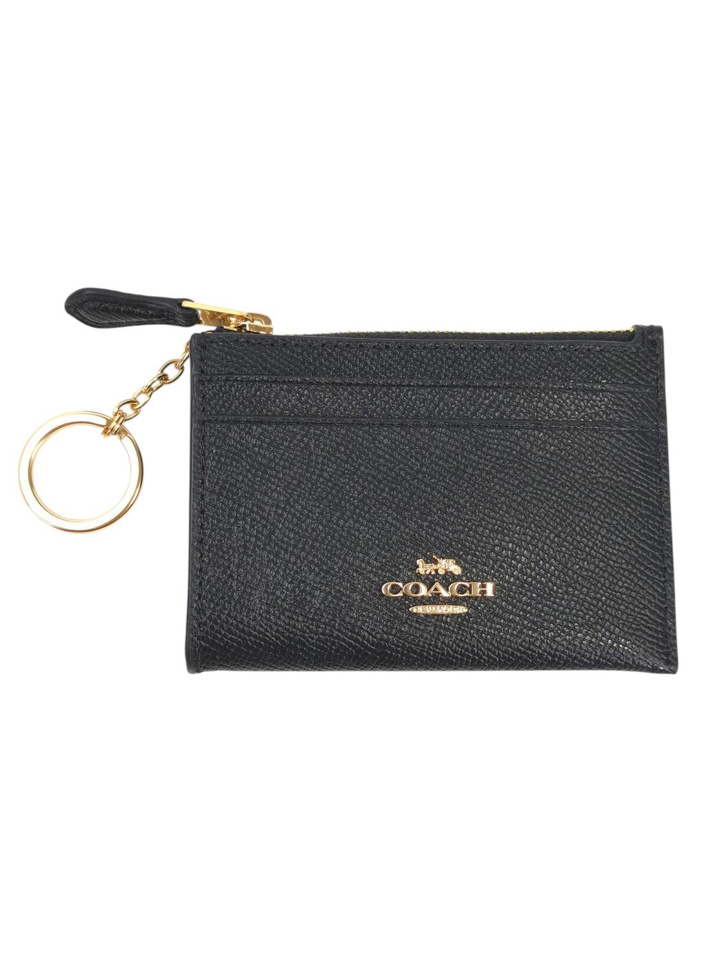 COACH コーチ ロゴ付き カードケース ブラック 管理番号：11621