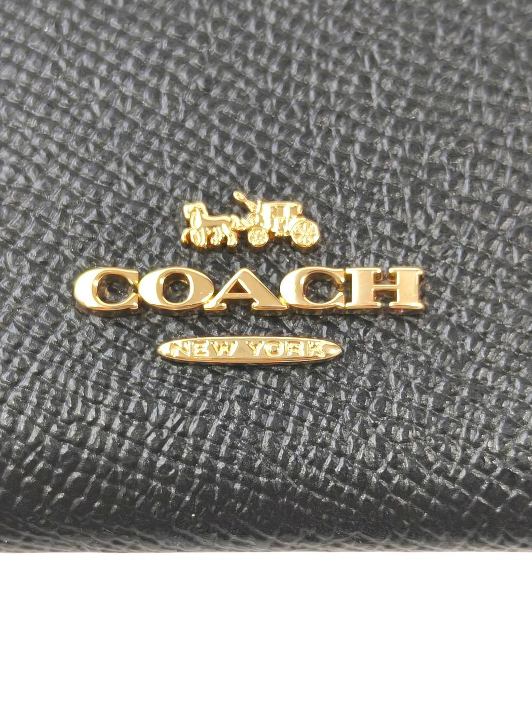 COACH コーチ ロゴ付き カードケース ブラック 管理番号：11621