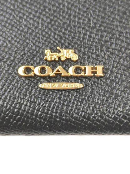 COACH コーチ ロゴ付き カードケース ブラック 管理番号：11621