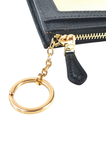 COACH コーチ ロゴ付き カードケース ブラック 管理番号：11621