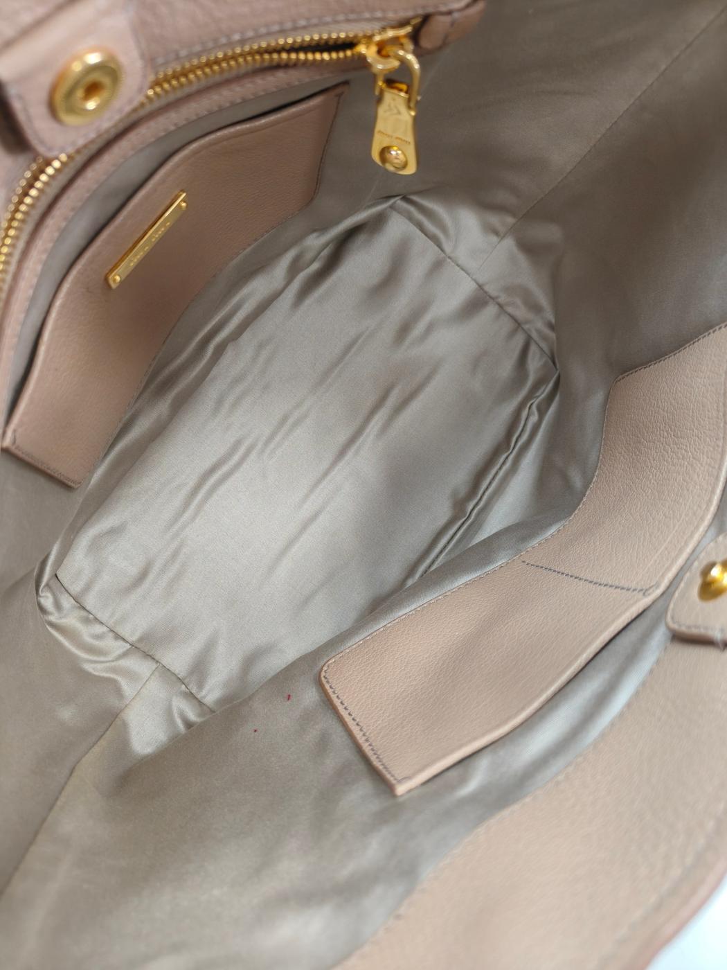 MiuMiu ミュウミュウ 2WAY ハンドバッグ ショルダーバッグ マドラス ベージュ 管理番号：10048