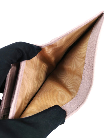 MIUMIU Miu Miu 三折钱包 马德拉斯粉色 控制编号：10148