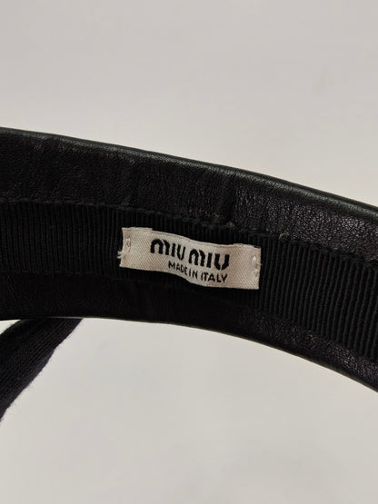 MIUMIU铆钉发箍，发饰，黑色，货号：10325