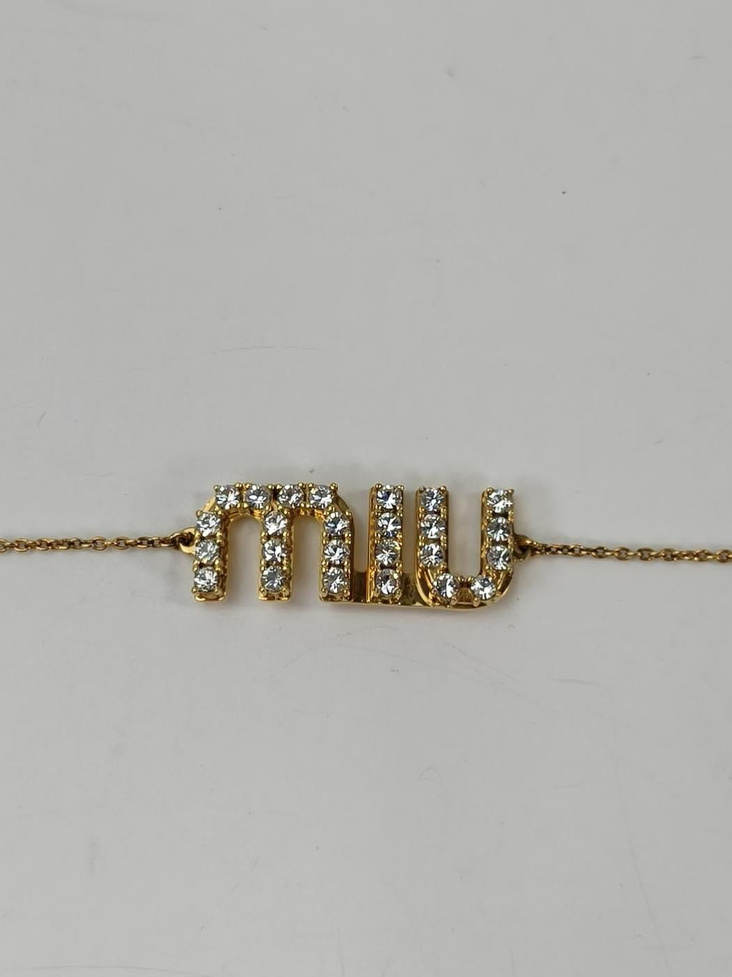 miumiu 缪缪 标识手链 金色 商品编号：10904