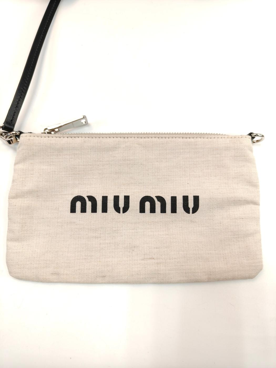 MIUMIU 缪缪 网眼 IVY 编织包 黑色 管理编号：10947