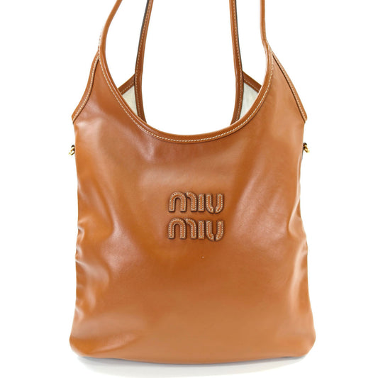 MIUMIU ミュウミュウ IVY トートバッグ ブラウン 管理番号：11053