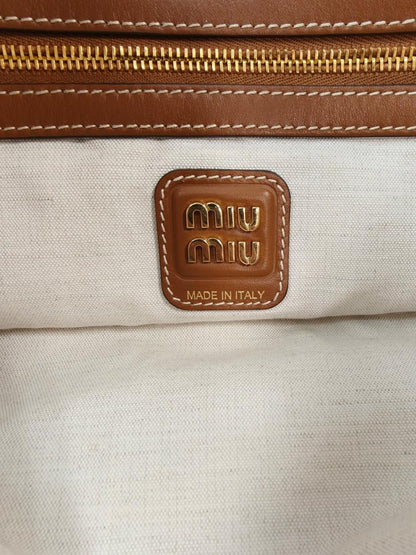 MIUMIU ミュウミュウ IVY トートバッグ ブラウン 管理番号：11053