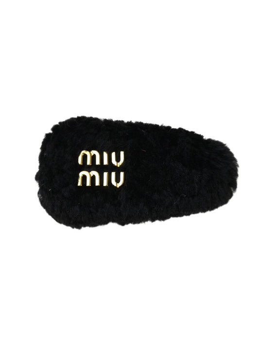 MIUMIU 缪缪 带徽标发夹 黑色 商品编号：11567