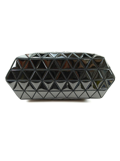 宝宝 ISSEY MIYAKE 水晶光泽两用手提包/单肩包，黑色。参考编号：10432。
