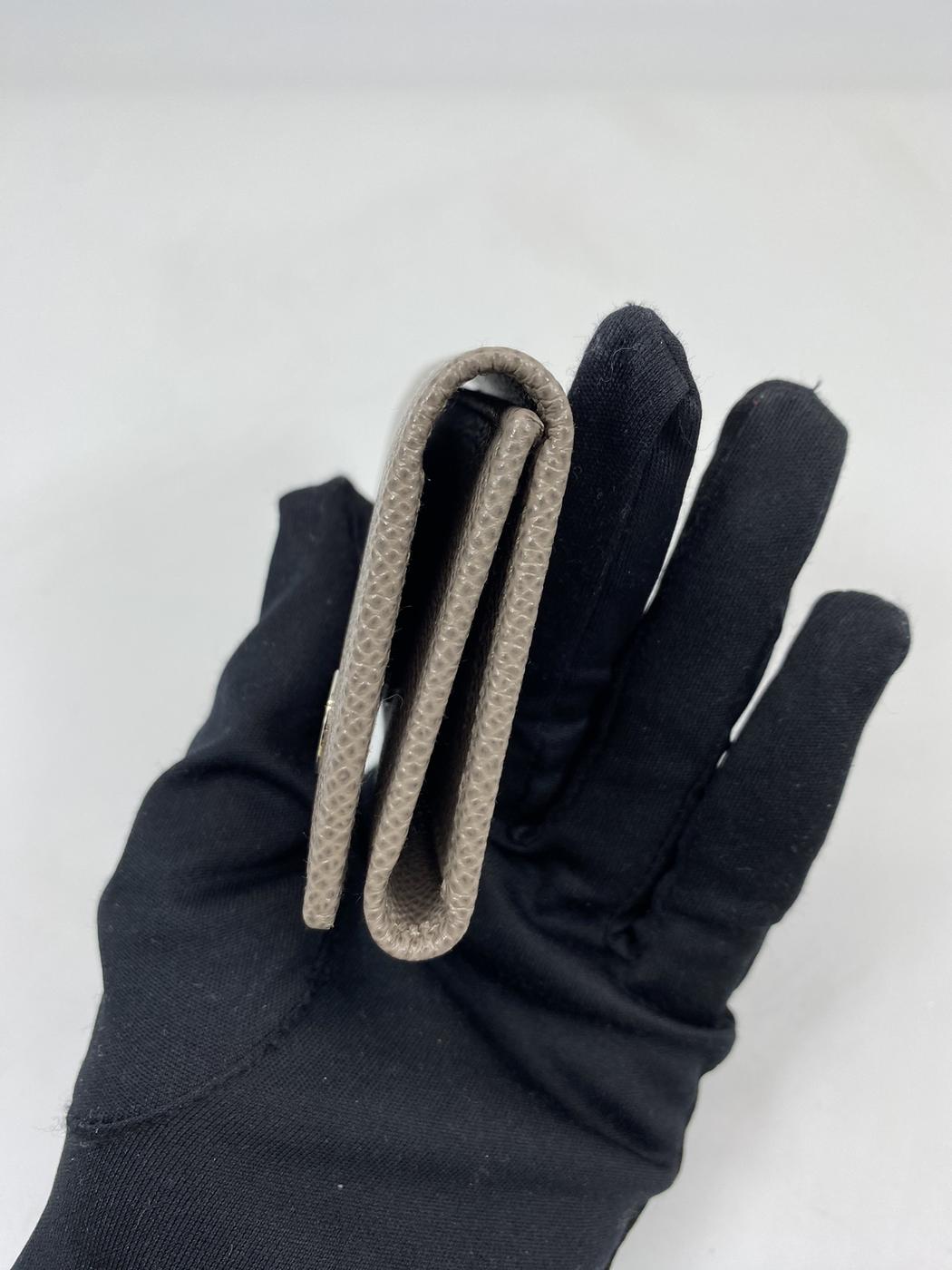 BVLGARI ブルガリ 名刺入れ ブルガリブルガリ グレー レザー キーケース 管理番号：6336★