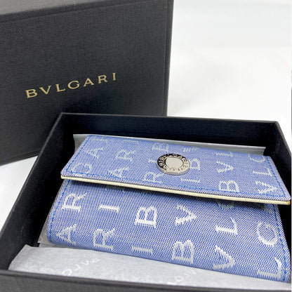 BVLGARI ブルガリ 6連キーケース キャンバス生地 管理番号：6837★