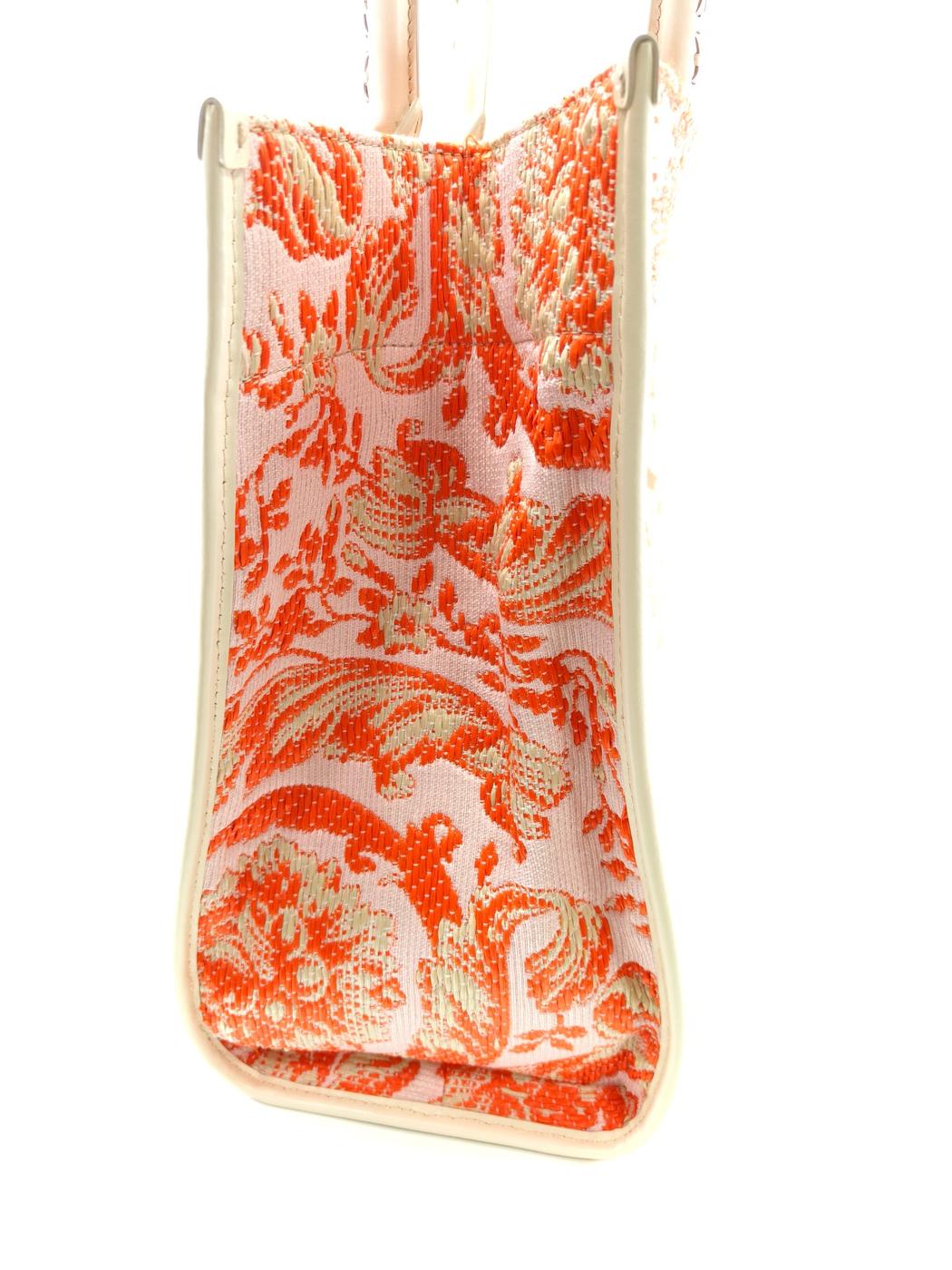 VERSACE ヴェルサーチ バロッコ アテナ ラージ トートバッグ オレンジ 管理番号：10410