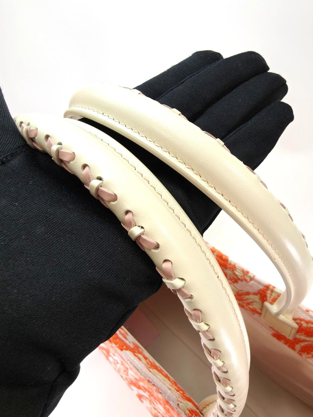 VERSACE ヴェルサーチ バロッコ アテナ ラージ トートバッグ オレンジ 管理番号：10410