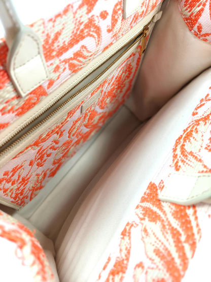 VERSACE ヴェルサーチ バロッコ アテナ ラージ トートバッグ オレンジ 管理番号：10410