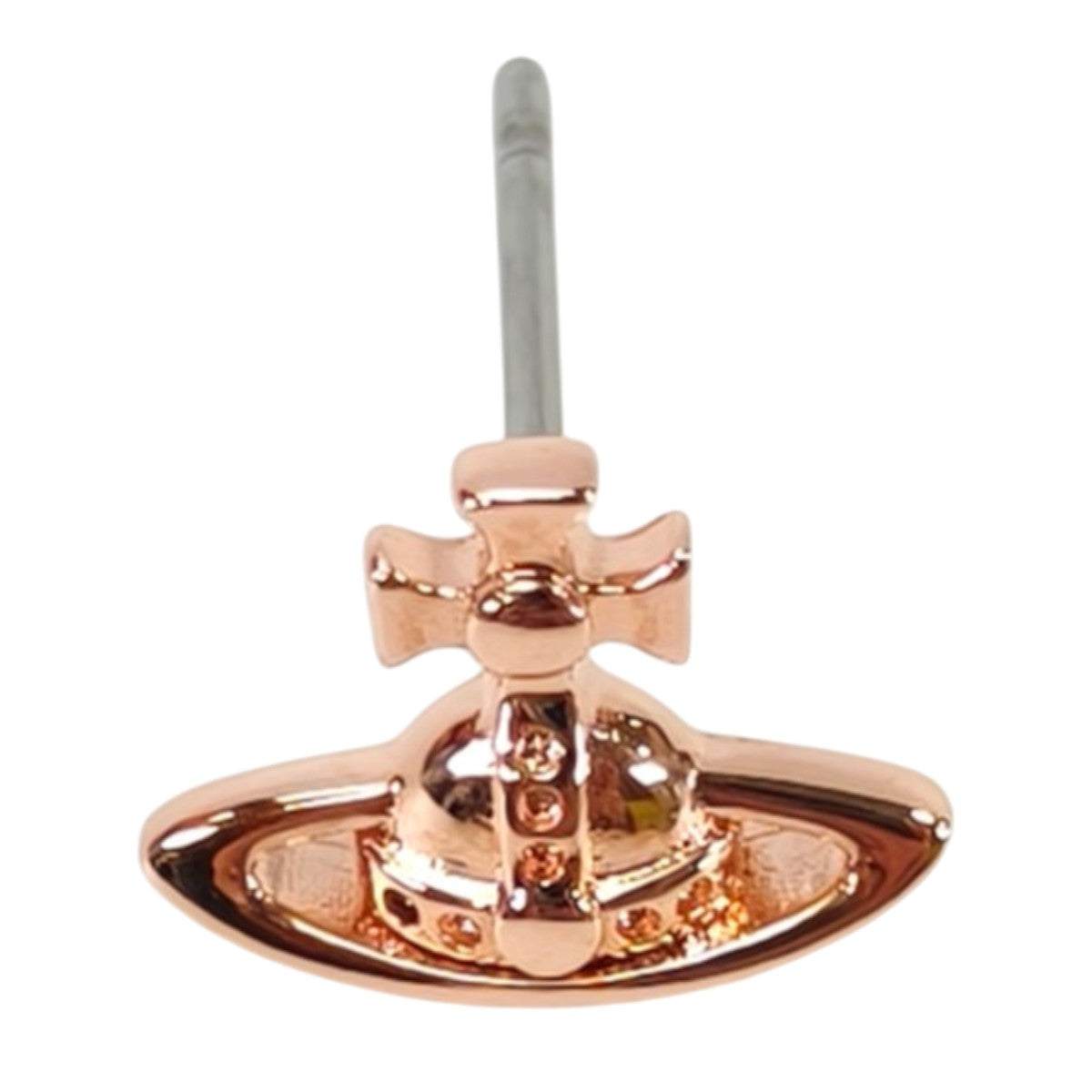 Vivienne Westwood 玫瑰金球形耳环，货号：10452