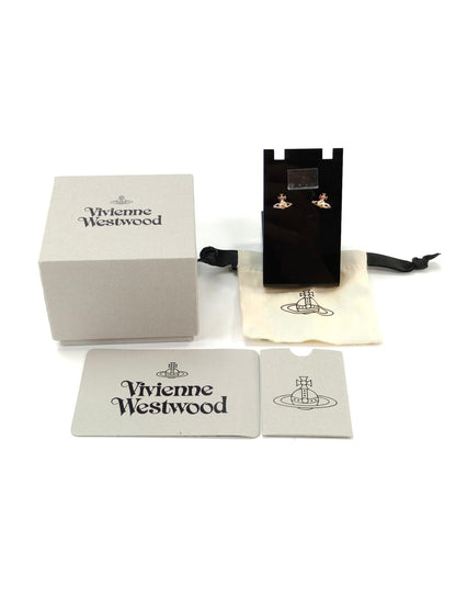 Vivienne Westwood 玫瑰金球形耳环，货号：10452