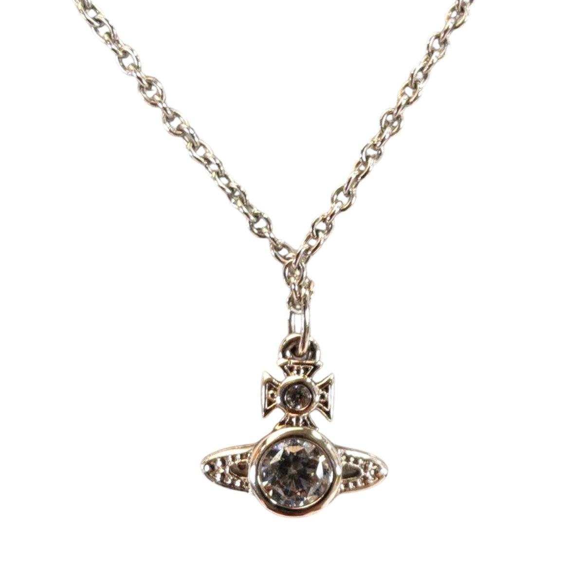 Vivienne Westwood Orb Reina 吊坠项链，银色，控制编号：10458