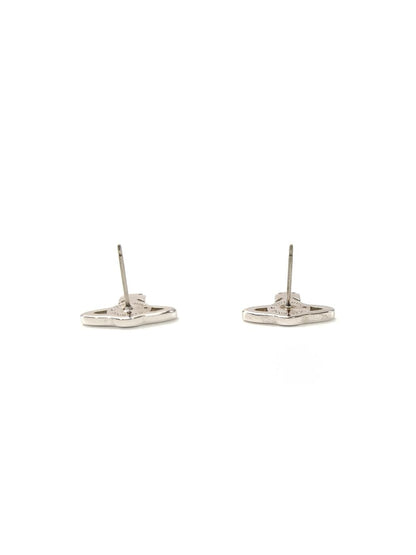 Vivienne Westwood Vivienne Orb 耳环，银色 x 蓝色，参考编号：10534