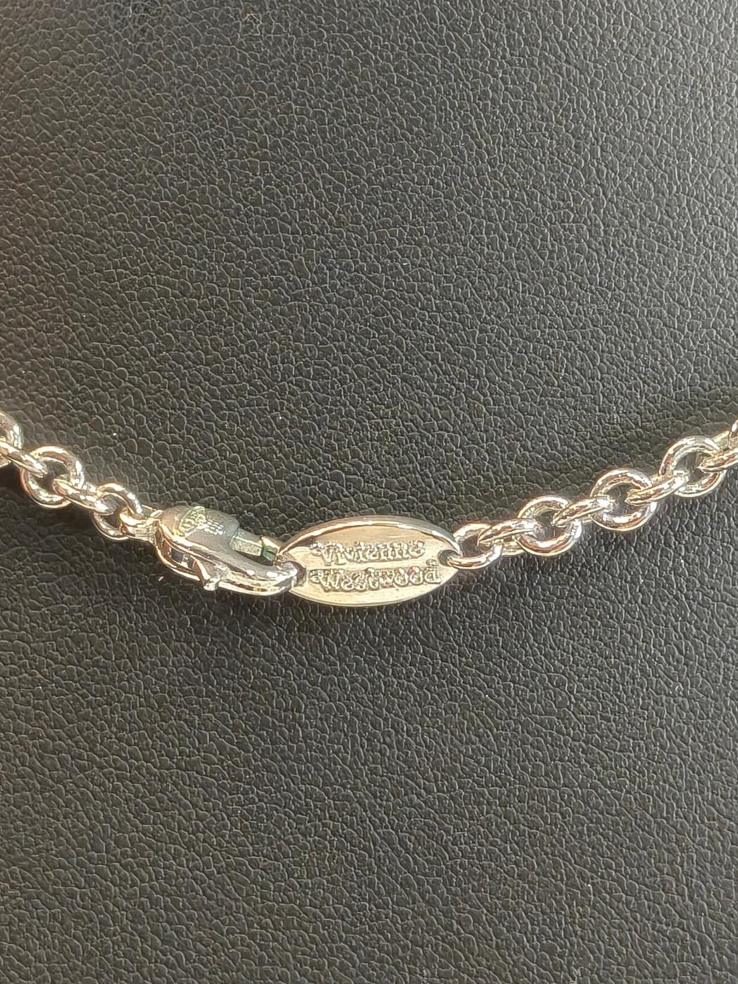 Vivienne Westwood Mayfair Large Orb Necklace Silver Model Number: 10792