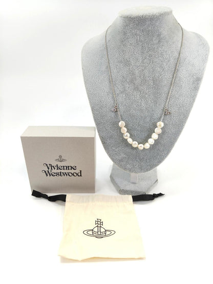 Vivienne Westwood ヴィヴィアン MAN AZUL パール ネックレス シルバー 管理番号：10924