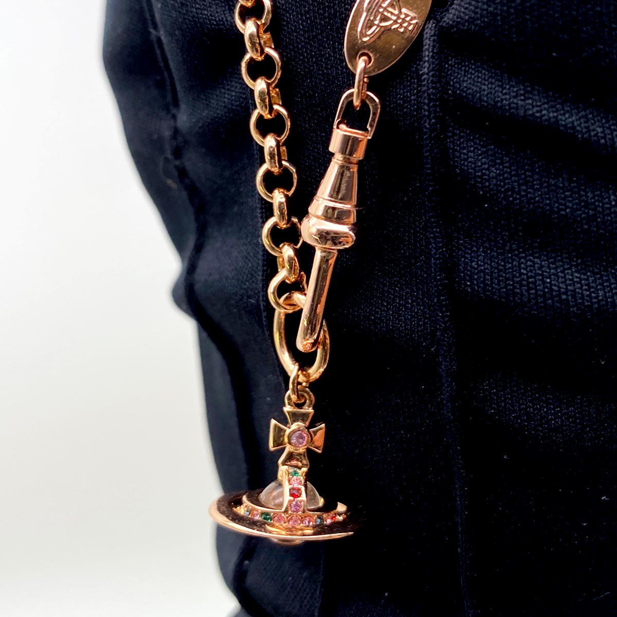 Vivienne Westwood ヴィヴィアンウエストウッド ブレスレット ペッティ プチオーブ バングル レディース ピンクゴールド 管理番号：8582