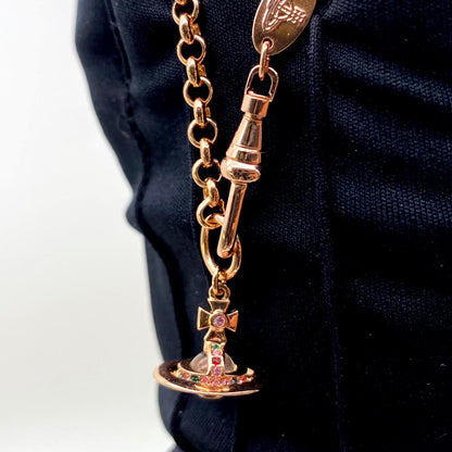 Vivienne Westwood ヴィヴィアンウエストウッド ブレスレット ペッティ プチオーブ バングル レディース ピンクゴールド 管理番号：8582