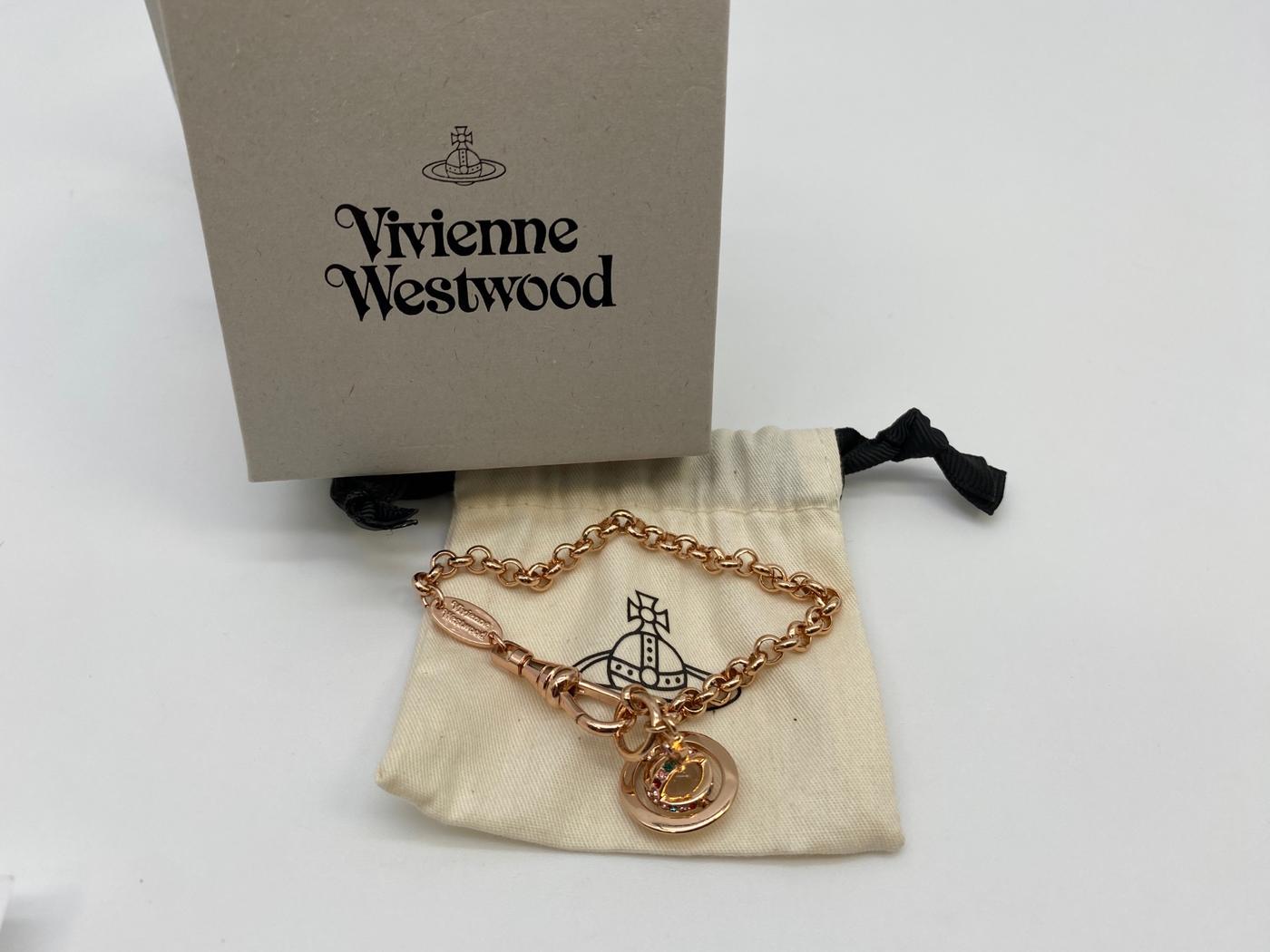 Vivienne Westwood ヴィヴィアンウエストウッド ブレスレット ペッティ プチオーブ バングル レディース ピンクゴールド 管理番号：8582