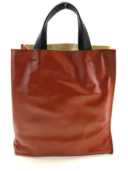 MARNI マルニ ミュゼオ 2Way トートバッグ ショルダーバッグ ストライプ 赤 管理番号：11163