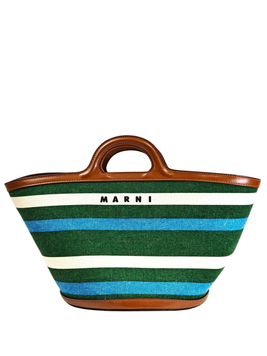 MARNI マルニ トロピカリア 2WAY バスケットバッグ グリーン系マルチカラー 管理番号：11419