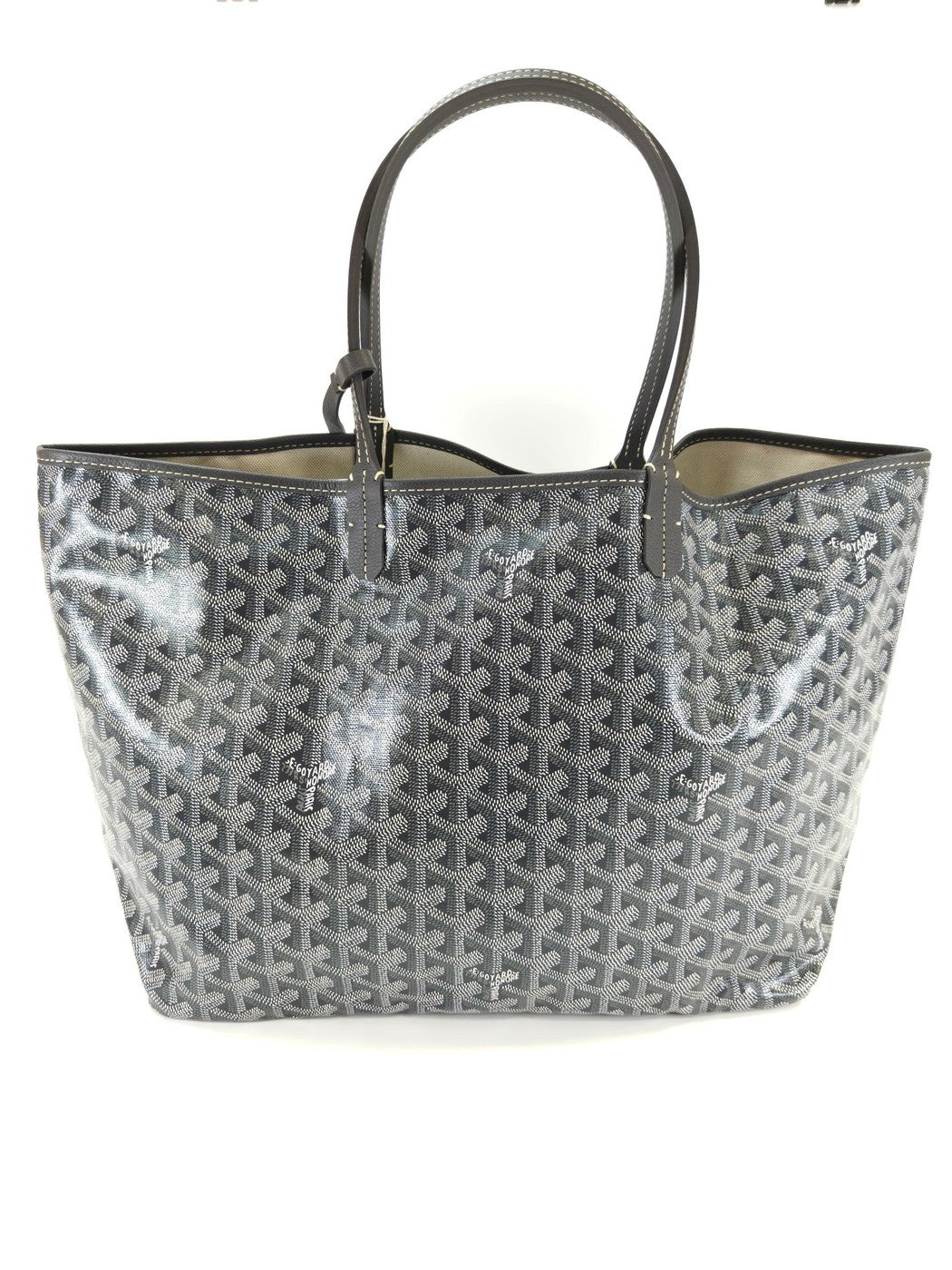 【未使用】GOYARD ゴヤール サンルイ PM トートバッグ グレー 管理番号：10415